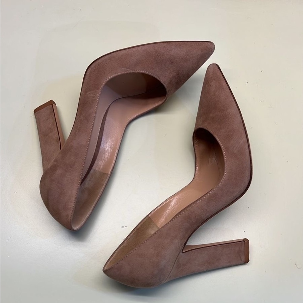 Gianvito Rossi Brown High Block Heel Pumps